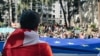 Протест проти «закону про іноагентів» біля парламенту Грузії, 15 квітня 2024 року