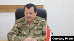 Саймуъмин Ятимов дар ҷараёни яке аз ҷаласаҳои вобаста ба марз. Бодканд, моҳи октябри соли 2023, Ботканд.