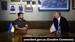 Ուկրաինայի և Ադրբեջանի նախագահներ Վլադիմիր Զելենսկի և Իլհամ Ալիև, արխիվ