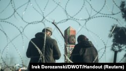 Мігранты ў беларускай памежнай паласе з Польшчай
