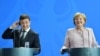 Канцлер Німеччини Анґела Меркель (п) і президент України Володимир Зеленський, архівне фото