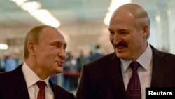 Уладзімір Пуцін і Аляксандар Лукашэнка