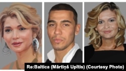 Gulnara Karimova, Akbar Abdullayev və Lola Karimova (kombo rəsm)