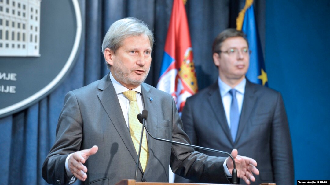 Johanes Han i Aleksandar Vučić, Beograd