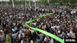 گوشه‌ای از راهپیمایی حامیان جنبش سبز در ۲۵ خرداد ۸۸