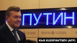 Віктор Янукович під час пресконференції у Москві, 6 лютого 2019 року 