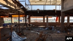 Pasojat e sulmit izraelit në kafenenë Al-Baqa, në bregdetin e qytetit të Gazës, më 30 qershor 2025.
