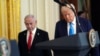 Presidenti i Shteteve të Bashkuara, Donald Trump, dhe kryeministri i Izraelit, Benjamin Netanyahu, në Shtëpinë e Bardhë, shkurt 2025.