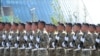 Парад вооруженных сил Казахстана в день 14-й годовщины Конституции Казахстана. Астана, 30 августа 2009 года.