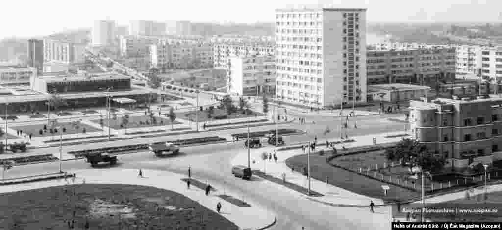 Un cartier din orașul Galați, in 1968. 
